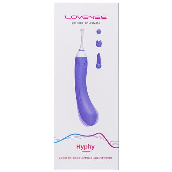 Lovense - Hyphy App-Controlled Dual End Vibrator (Purple) Clit Massager (Vibration) Rechargeable 6972677430050 CherryAffairs