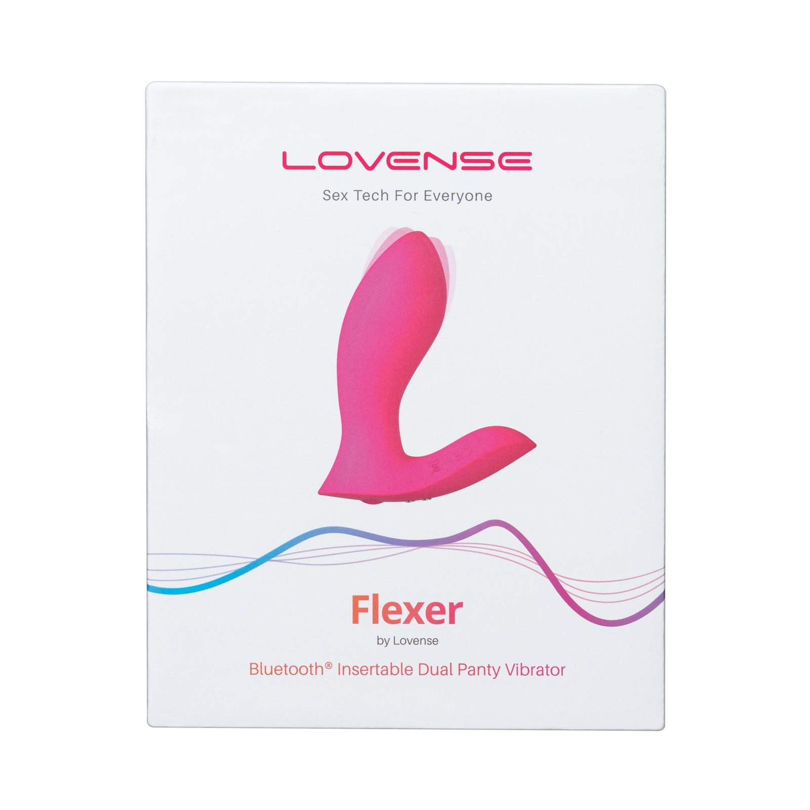 Lovense - Flexer App-Controlled Panties Vibrator (Pink) - Pink - Panties Massager Remote Control (Vibration)