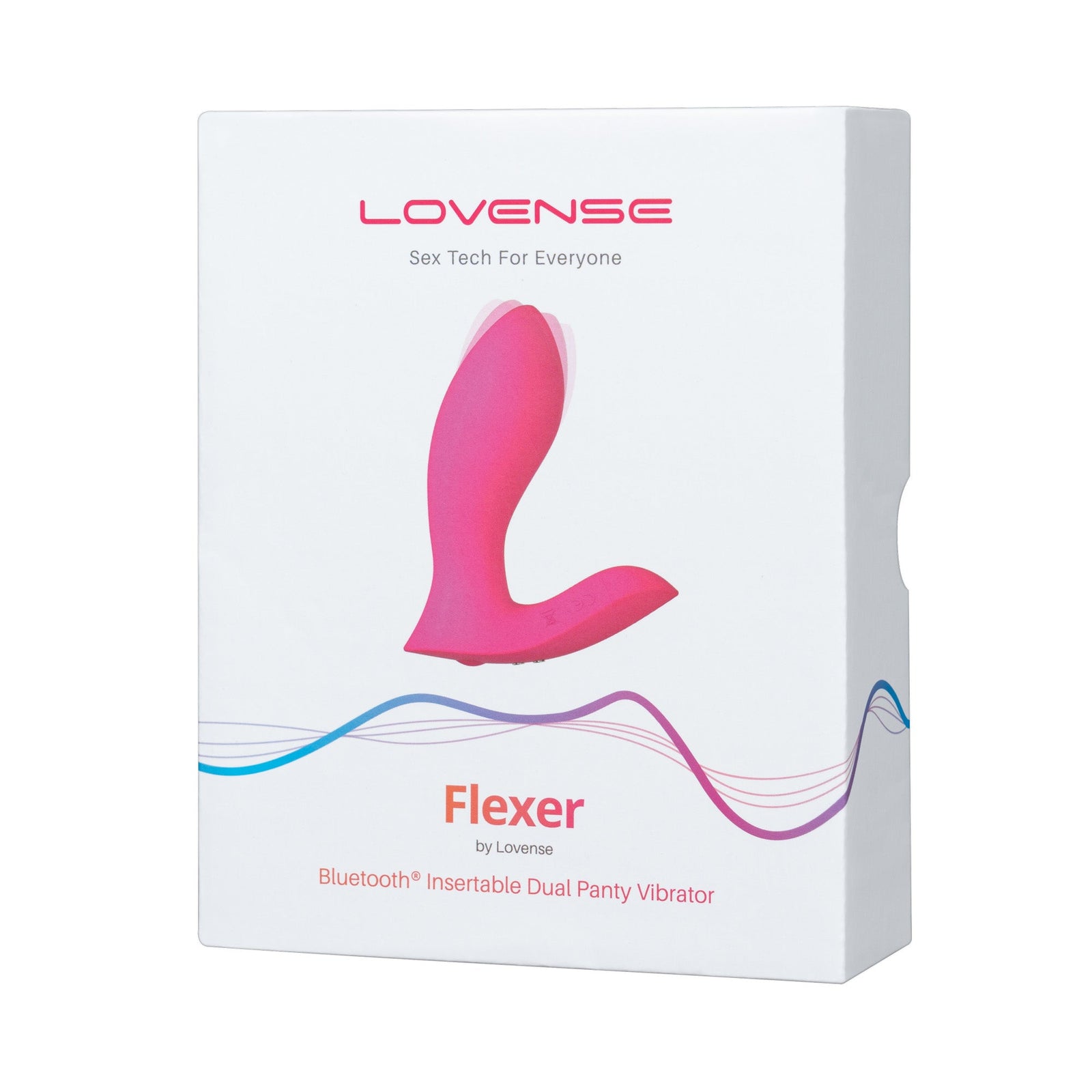 Lovense - Flexer App-Controlled Panties Vibrator (Pink) - Pink - Panties Massager Remote Control (Vibration)