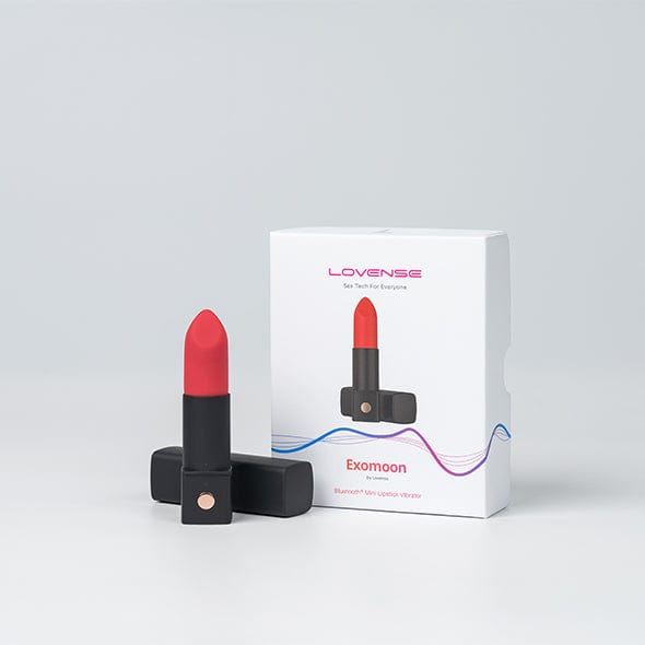 Lovense - Exomoon App-Controlled Discreet Lipstick Vibrator (Red) Clit Massager (Vibration) Rechargeable 6972677430081 CherryAffairs