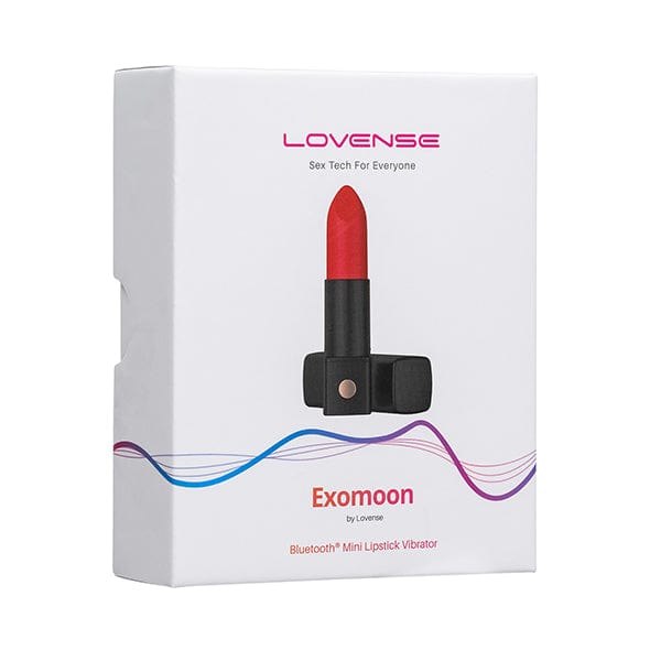 Lovense - Exomoon App-Controlled Discreet Lipstick Vibrator (Red) Clit Massager (Vibration) Rechargeable 6972677430081 CherryAffairs