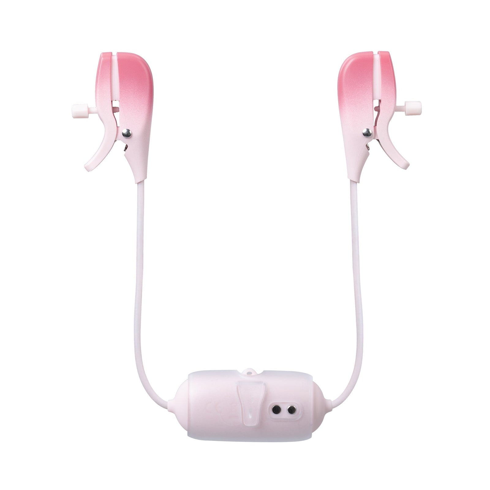 Lovense - Gemini App-Controlled Vibrating Nipple Clamps (Pink) - Pink - Nipple Clamps (Vibration) Rechargeable