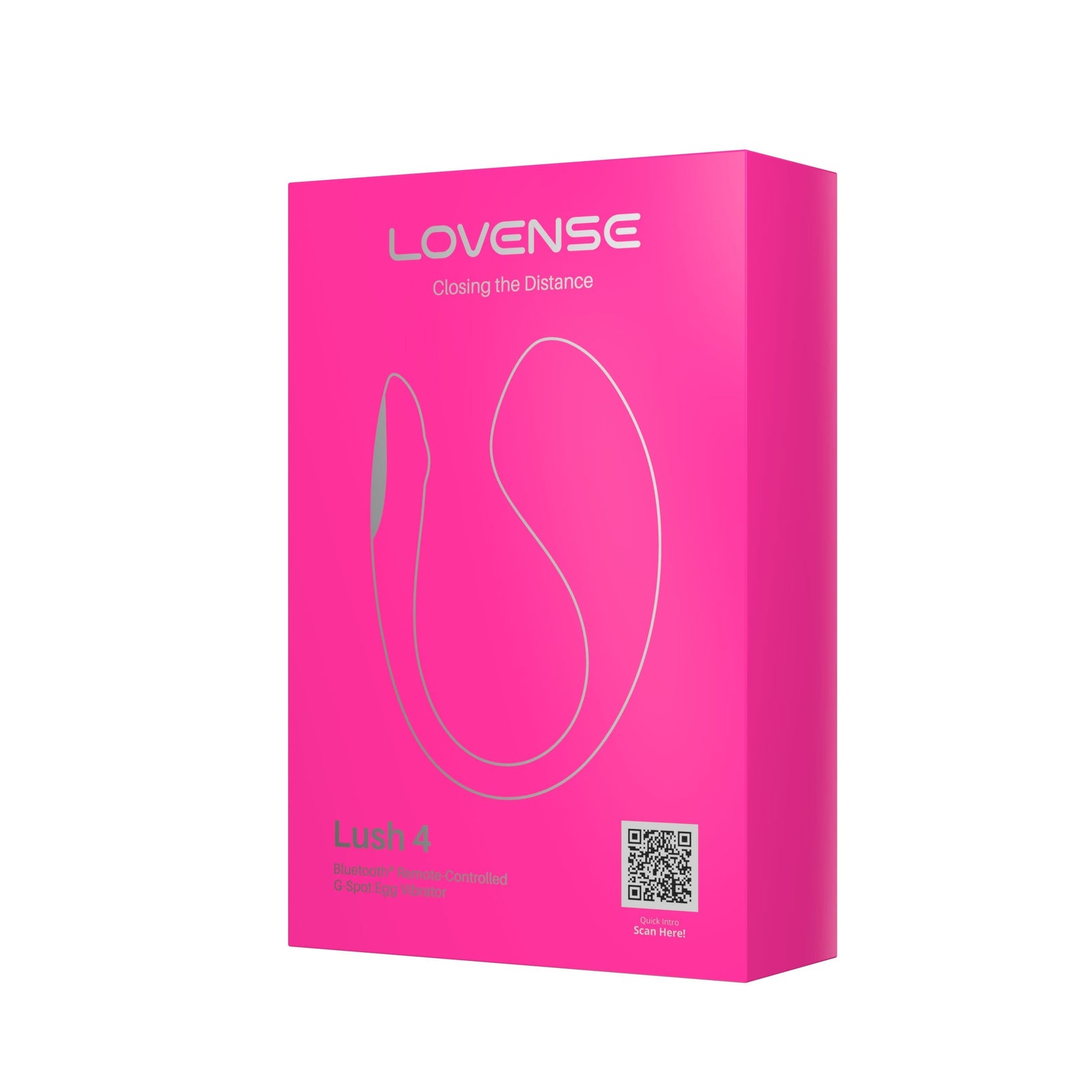 Lovense - Lush 4 App-Controlled Bullet Egg Vibrator (Pink) - Pink - Wireless Remote Control Egg (Vibration) Rechargeable
