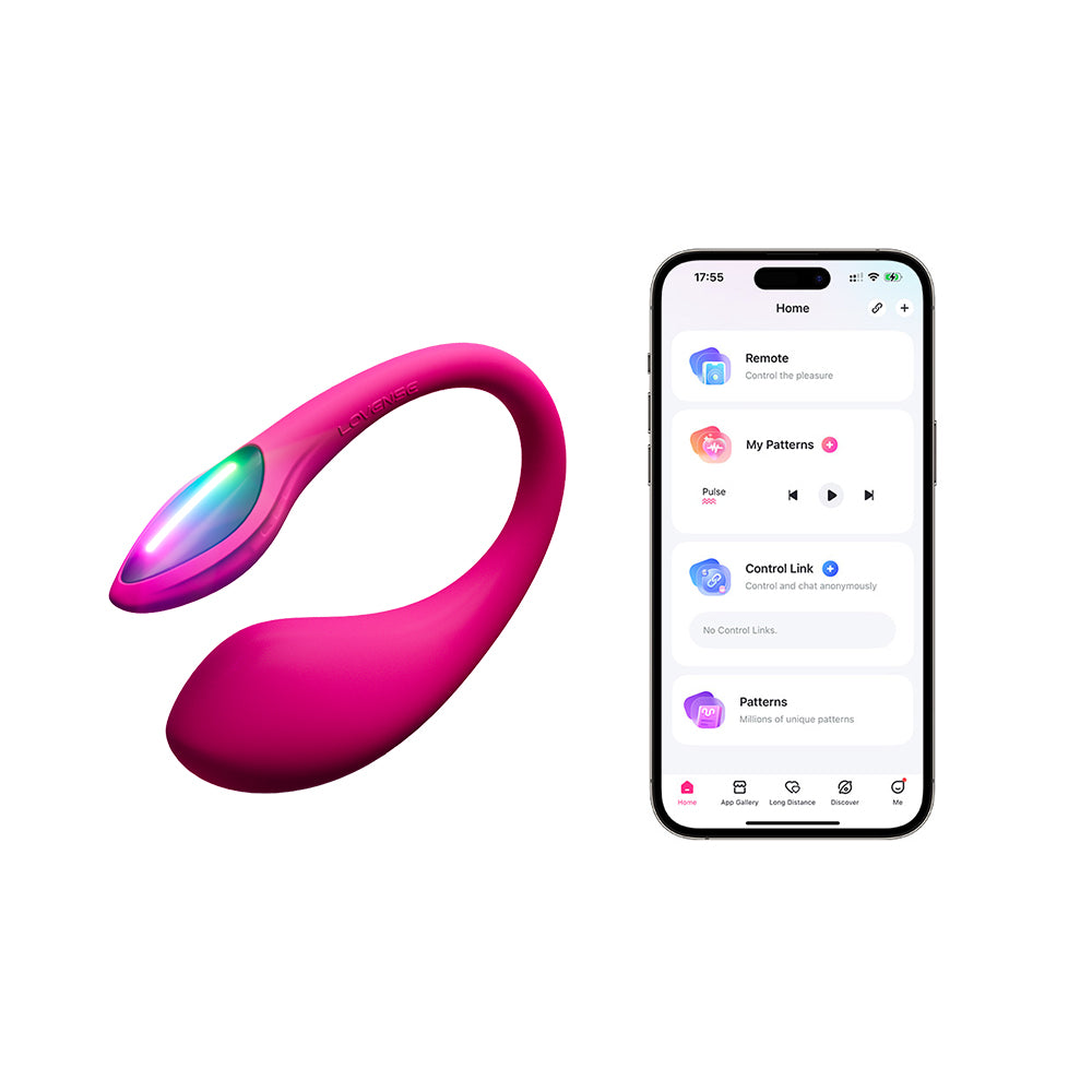 Lovense - Lush Mini App-Controlled Bullet Egg Vibrator (Pink)