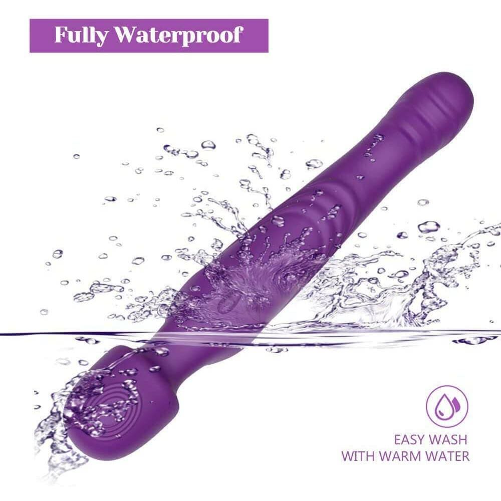 Tracy's Dog - Dual Vibe G Spot Clitoral Air Stimulator Wand Massager (Purple) Wand Massagers (Vibration) Rechargeable 6972725980292 CherryAffairs