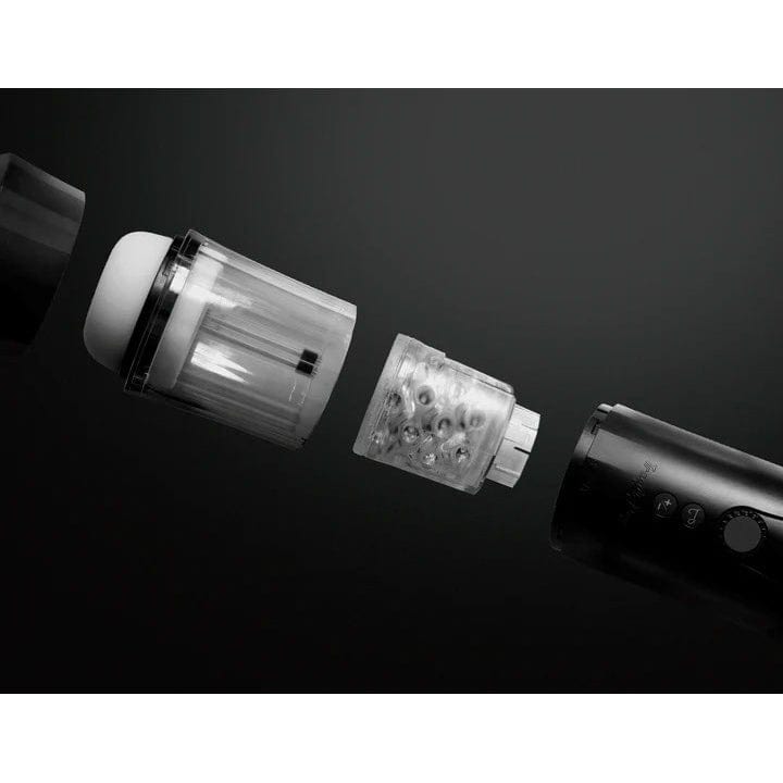 Tracy’s Dog - Turbothrust Automatic Male Masturbator (Black) - Black - Masturbator Soft Stroker (Vibration) Rechargeable