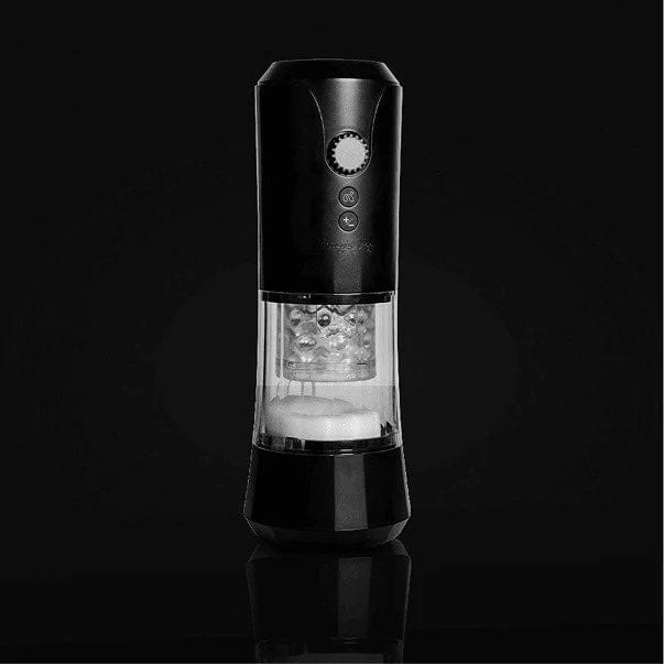 Tracy’s Dog - Turbothrust Automatic Male Masturbator (Black) - Black - Masturbator Soft Stroker (Vibration) Rechargeable