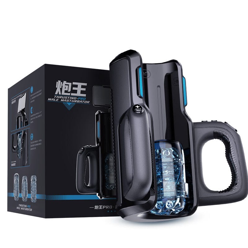 Leten - Cannon King Thrusting Pro Automatic Masturbator (Black) LET1032 CherryAffairs