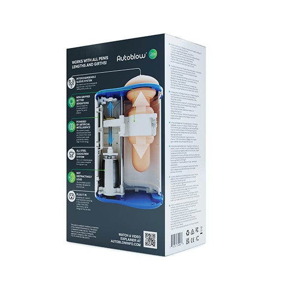 Autoblow - A.I+ Machine Hands Free App-Controlled Masturbator (White) Masturbator (Hands Free) AC Powered 704751345808 CherryAffairs