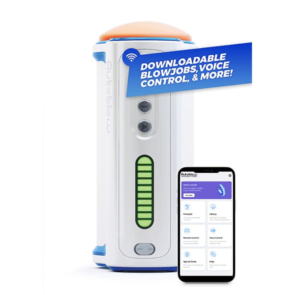 Autoblow - A.I+ Machine Hands Free App-Controlled Masturbator (White) Masturbator (Hands Free) AC Powered 704751345808 CherryAffairs