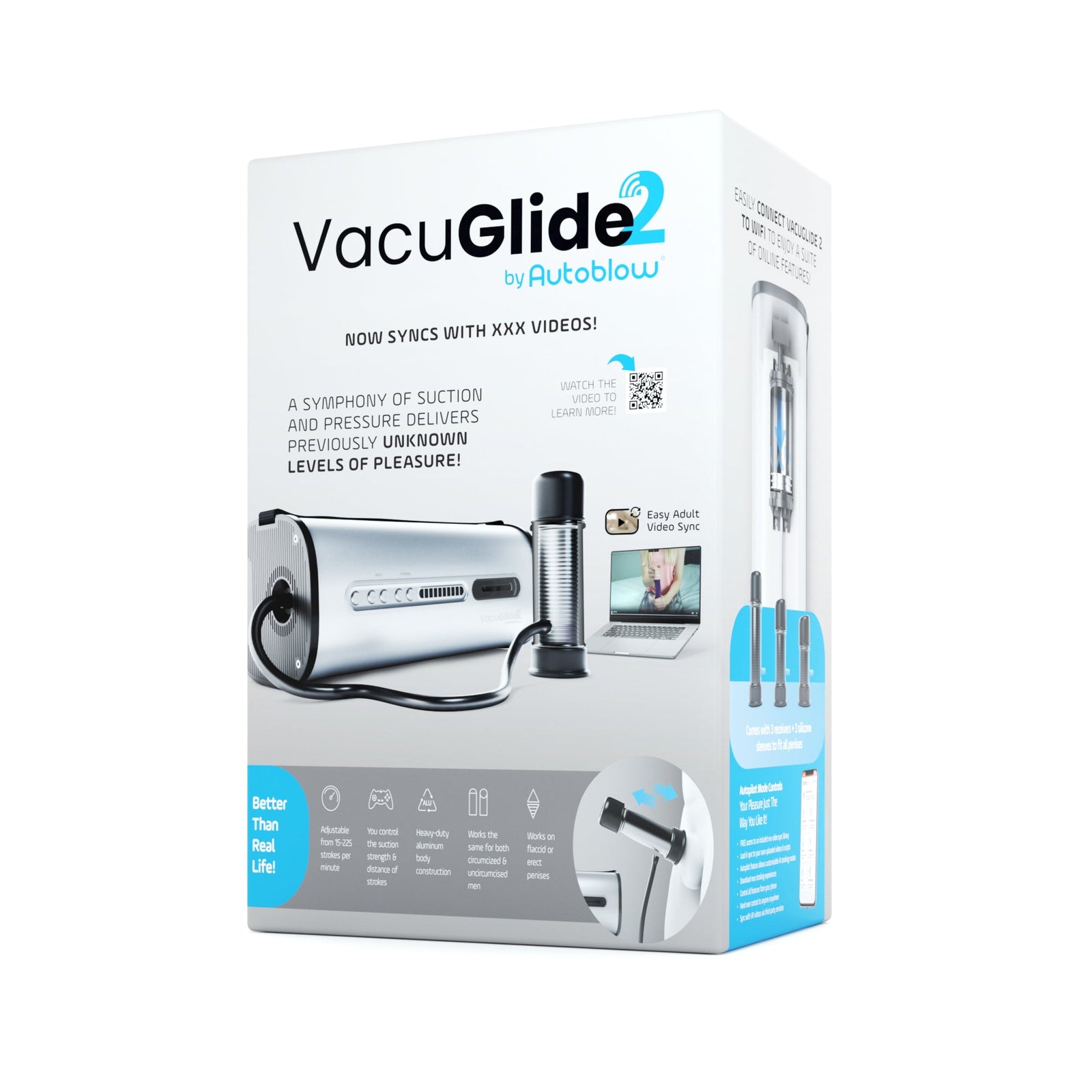 Autoblow - Vacuglide 2 by Autoblow: Suction-Aided Milking Machine (Silver)