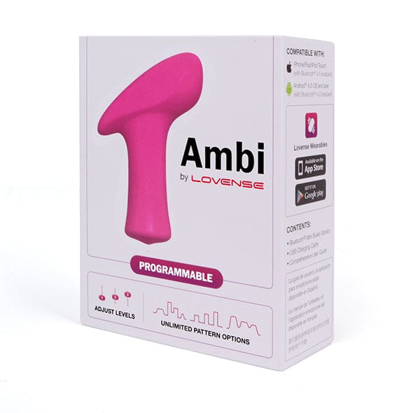 Lovense - Ambi App-Controlled Bullet Vibrator (Pink) Bullet (Vibration) Rechargeable 714449810730 CherryAffairs