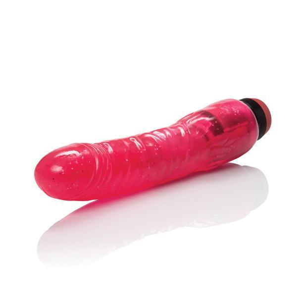 California Exotics - Hot Pinks Long John Vibrating Dildo 8" (Pink) Non Realistic Dildo w/o suction cup (Vibration) Non Rechargeable Singapore