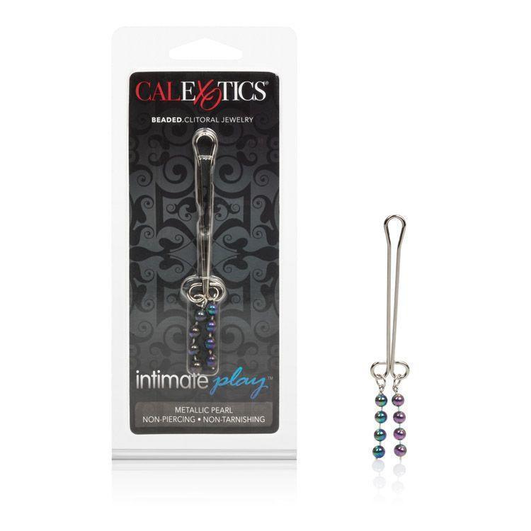 California Exotics - Clitoral Jewelry (Pearl Metallic) Clitoral Clamps Durio Asia
