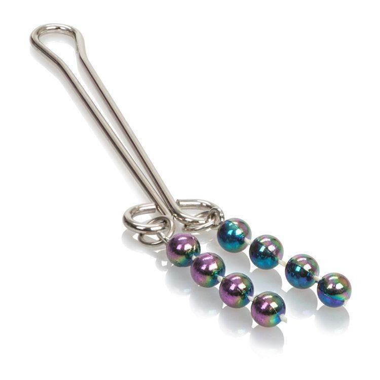 California Exotics - Clitoral Jewelry (Pearl Metallic) Clitoral Clamps - CherryAffairs Singapore