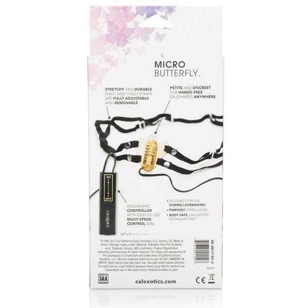 California Exotics - Venus Butterfly Micro Clit Massager (Yellow) Clit Massager (Vibration) Non Rechargeable Singapore