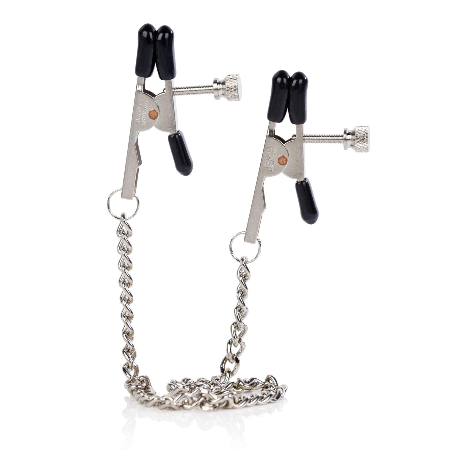California Exotics - Nipple Play Bull Nose Nipple Clamps (Silver) Nipple Clamps (Non Vibration)