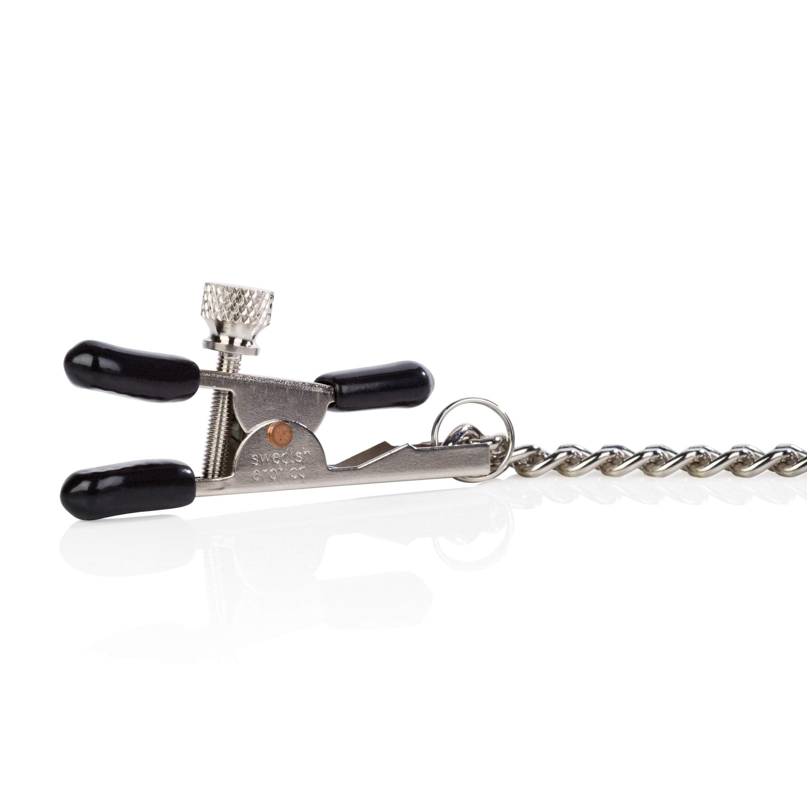 California Exotics - Nipple Play Bull Nose Nipple Clamps (Silver) Nipple Clamps (Non Vibration)