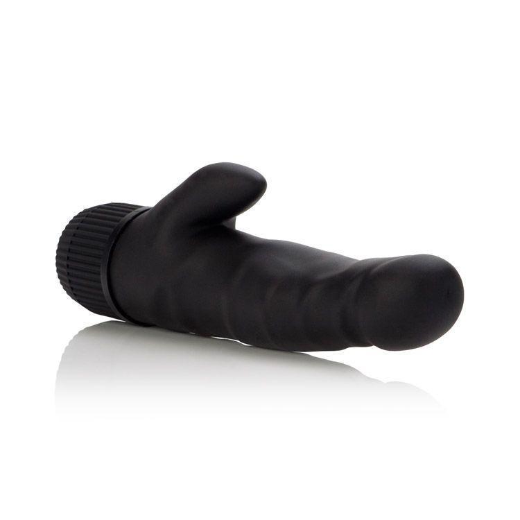 California Exotics - Black Velvet Clit Arouser Rabbit Vibrator (Black) Rabbit Dildo (Vibration) Non Rechargeable Singapore