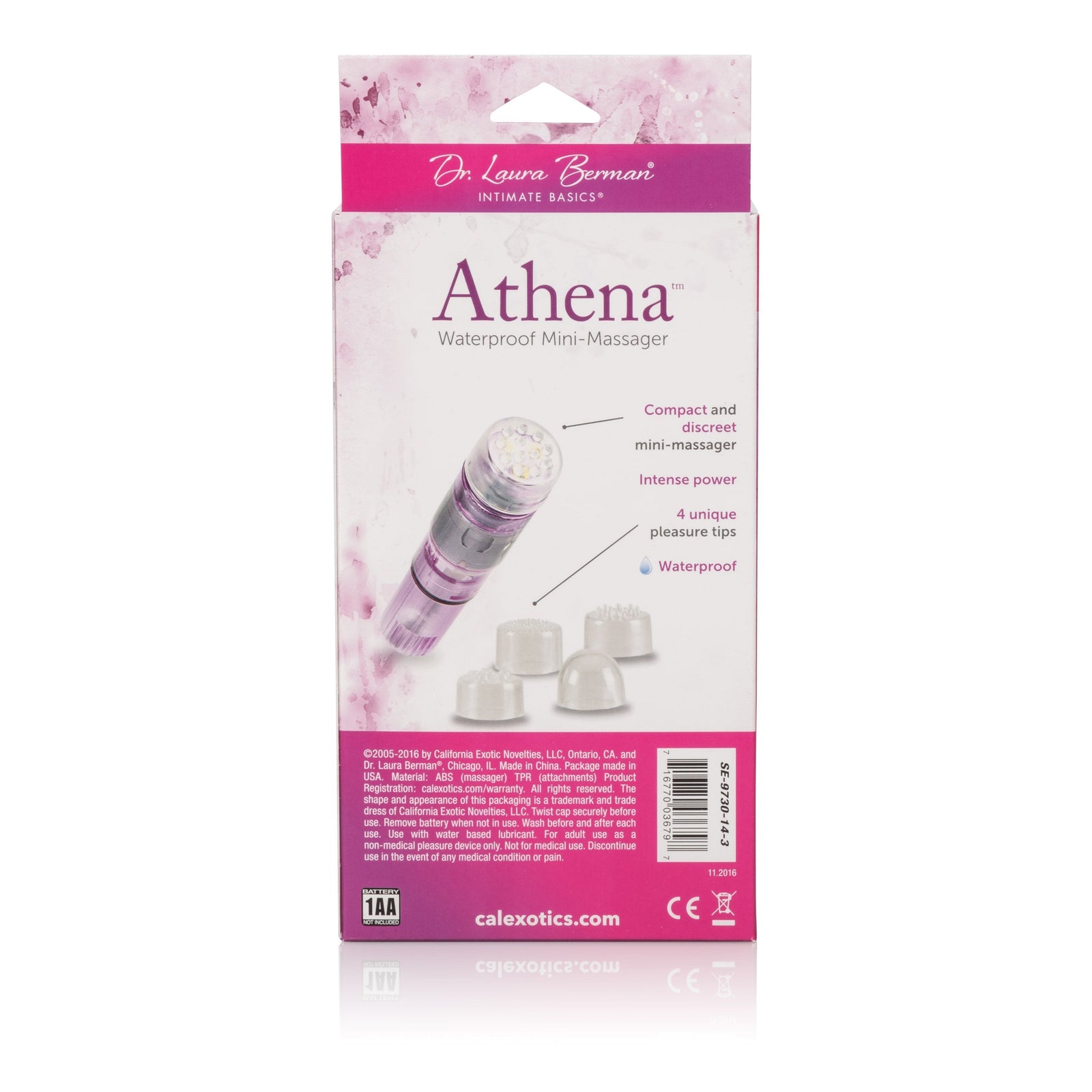 California Exotics - Dr. Laura Berman Athena Waterproof Mini Clit Massager (Purple) Clit Massager (Vibration) Non Rechargeable Singapore