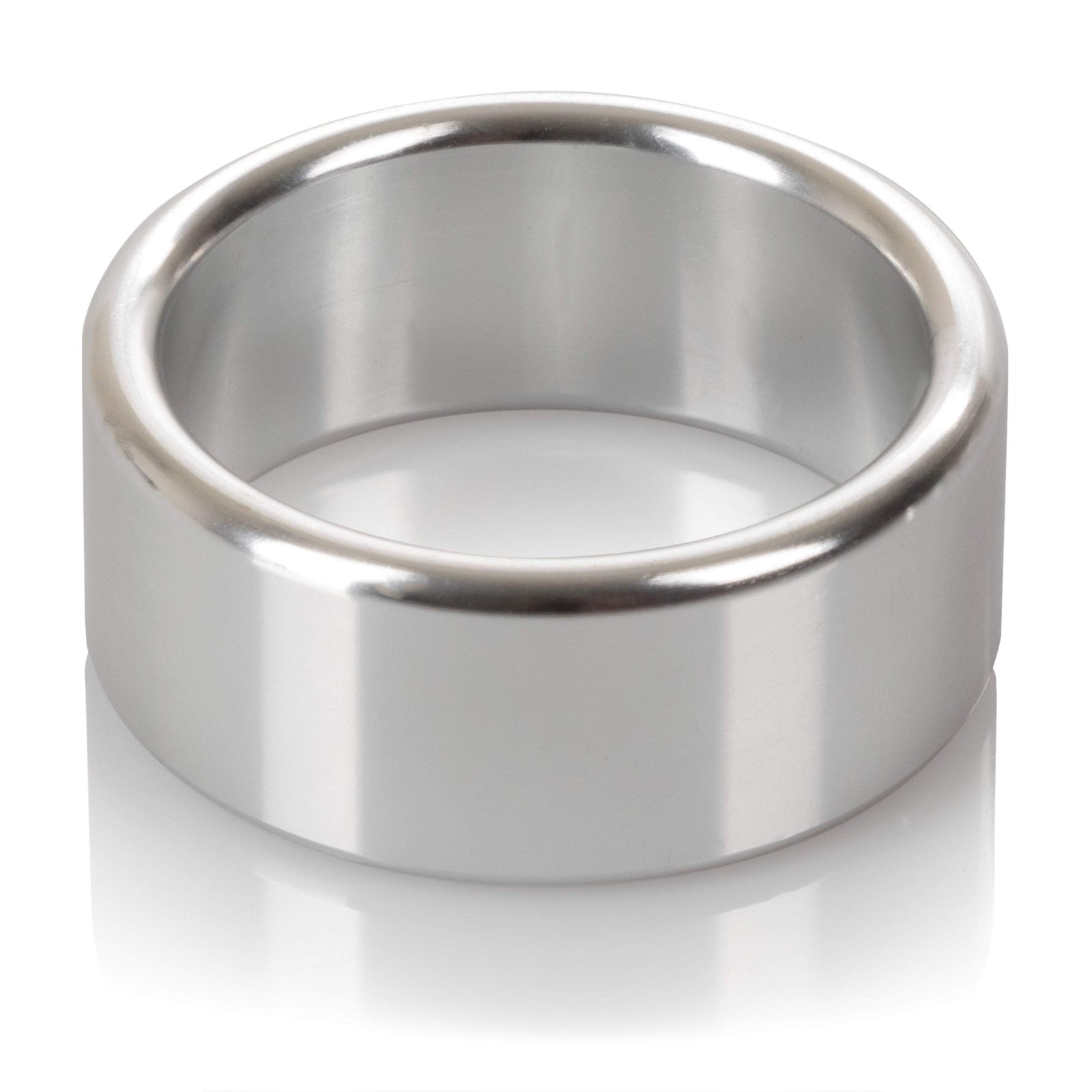 California Exotics - Alloy Metallic Cock Ring Medium (Silver) Metal Cock Ring (Non Vibration)