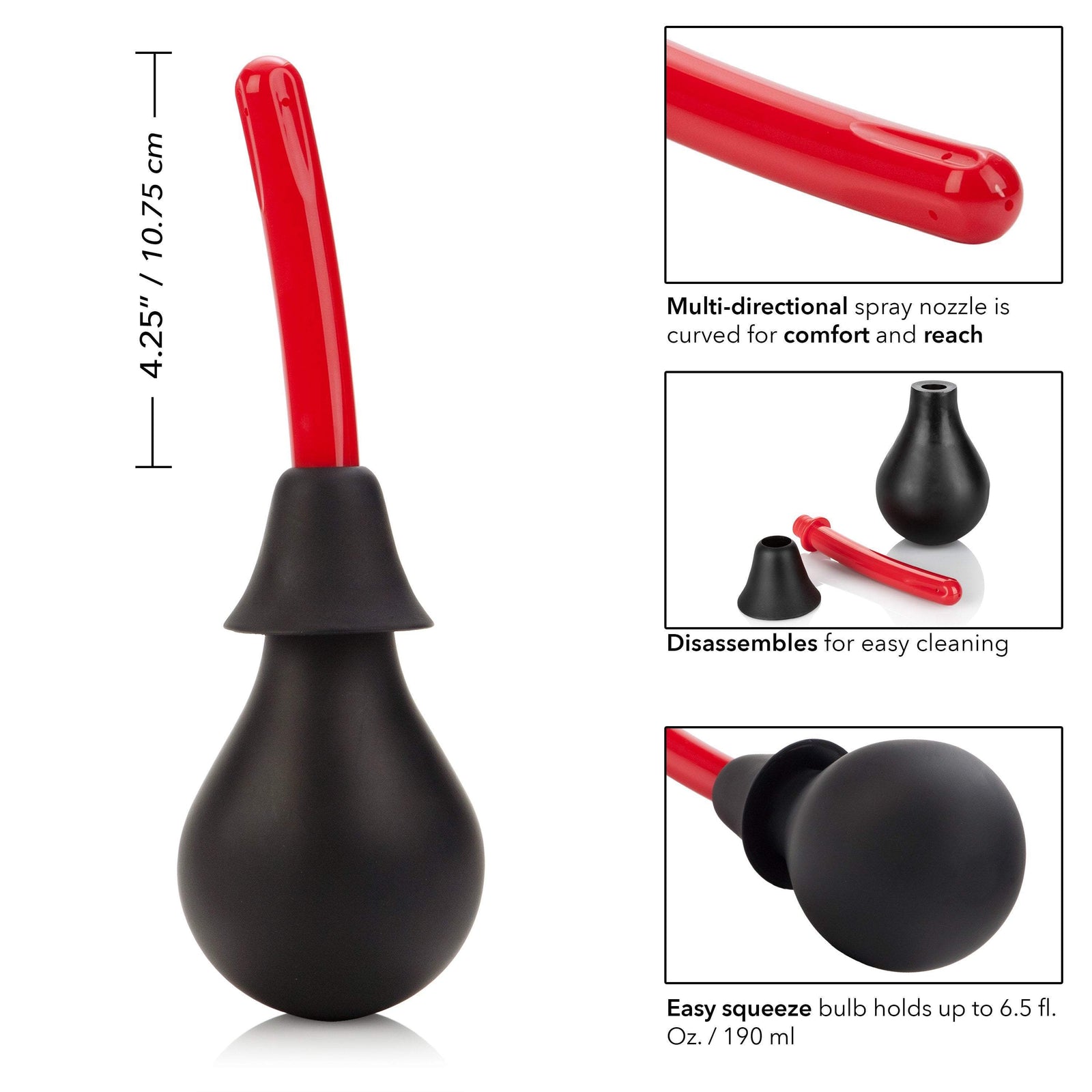 California Exotics - Ultra Anal Douche (Black) Anal Douche (Non Vibration)