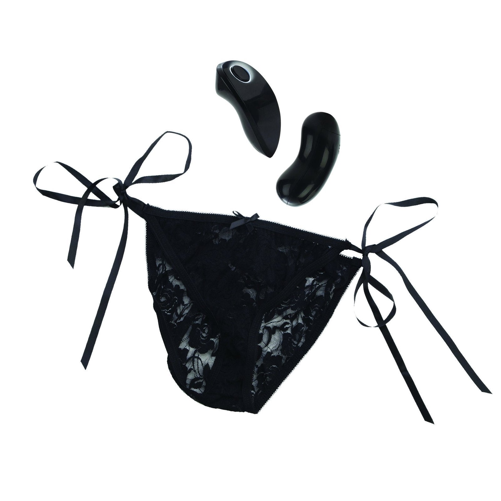 California Exotics - Little Black Panty Remote Control 10 Function Vibrating Panty (Black) Panties Massager Remote Control (Vibration) Non Rechargeable Singapore