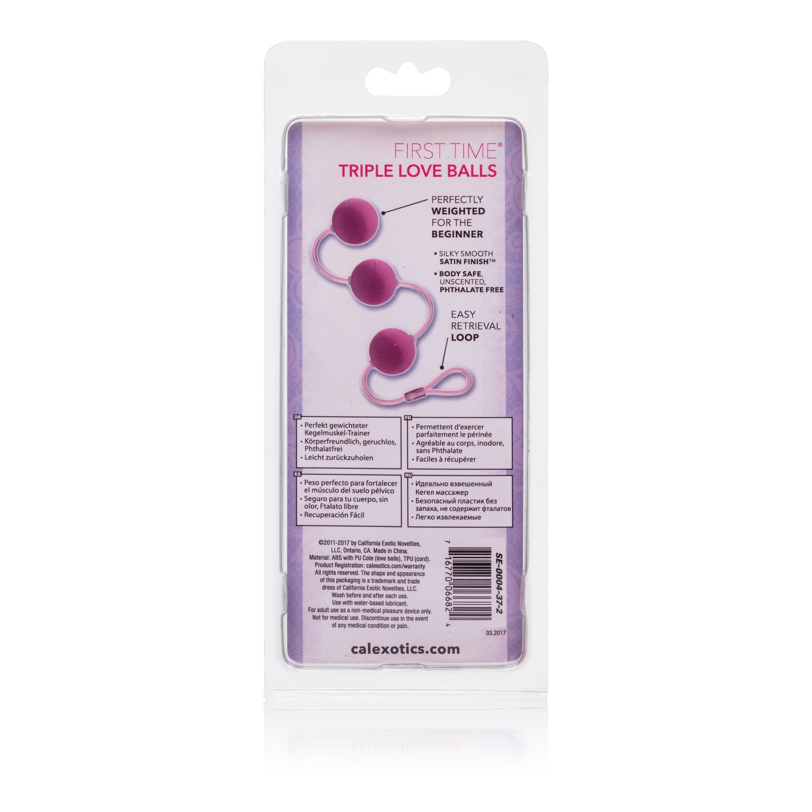 California Exotics - First Time Triple Love Kegel Balls (Pink) Kegel Balls (Non Vibration) Singapore