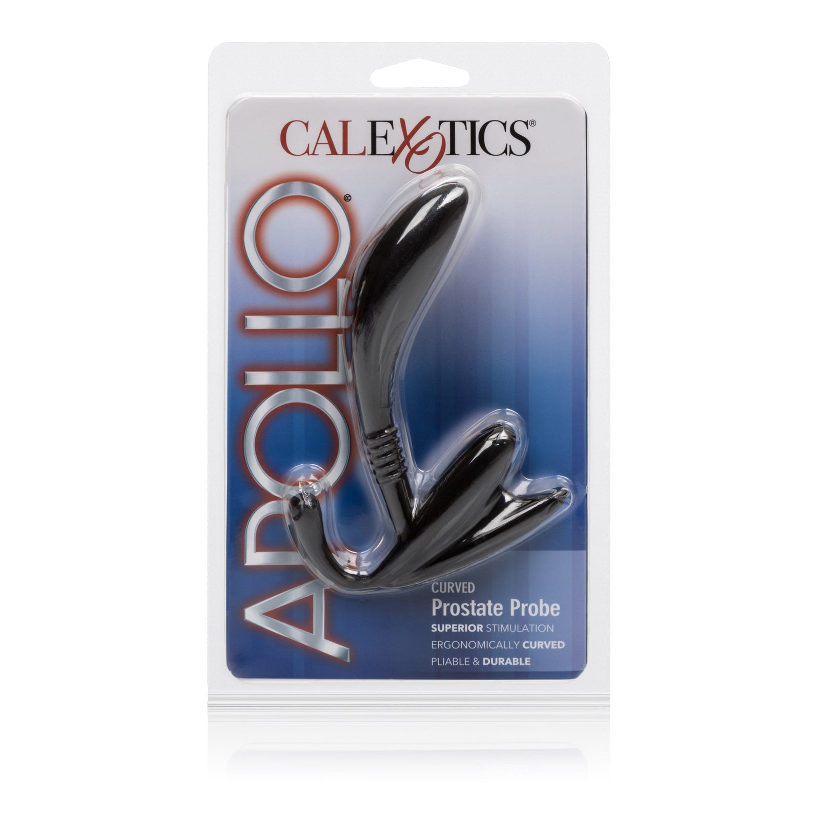 California Exotics - Apollo Curved Prostate Probe Massager (Black) Prostate Massager (Non Vibration) Singapore