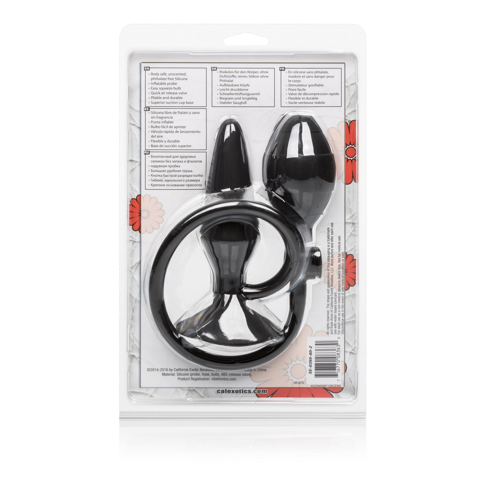 California Exotics - Booty Call Booty Expandable Pumper Medium (Black) Expandable Anal Plug (Non Vibration) Singapore