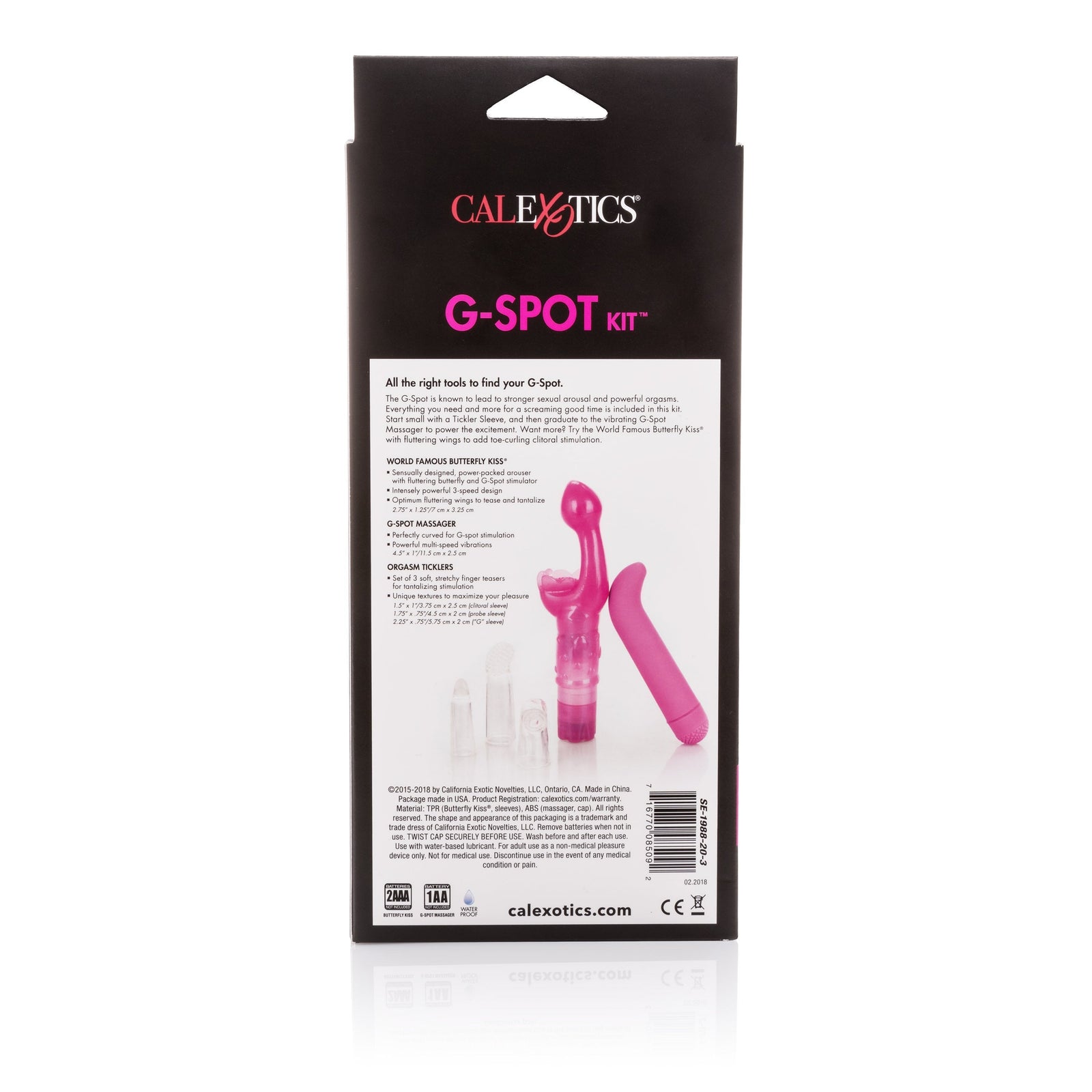 California Exotics - Hers G-Spot Vibrators Kit (Pink) G Spot Dildo (Vibration) Non Rechargeable Singapore
