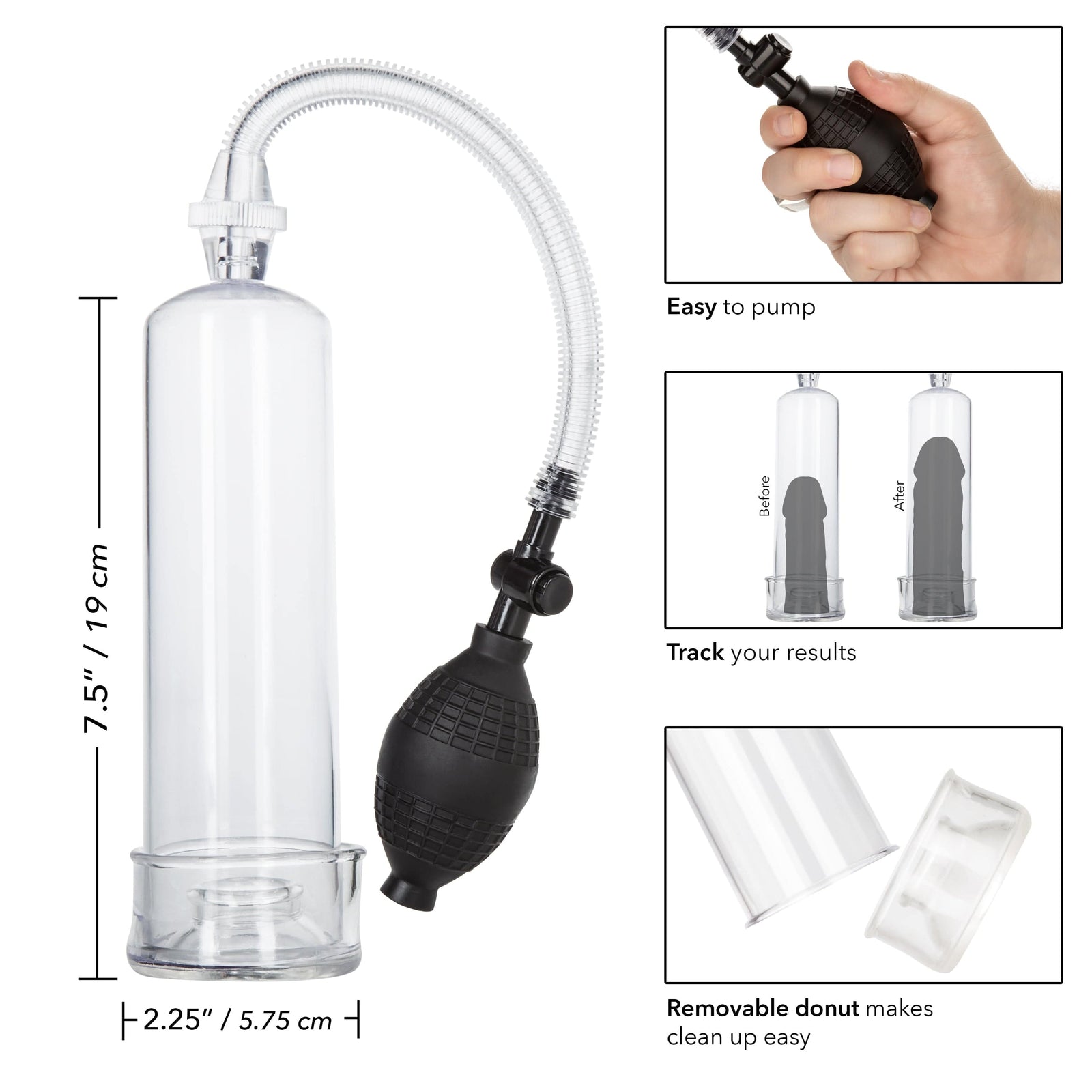 California Exotics - Dr Joel Kaplan Erection Penis Pump (Clear) Penis Pump (Non Vibration) 716770091048 CherryAffairs