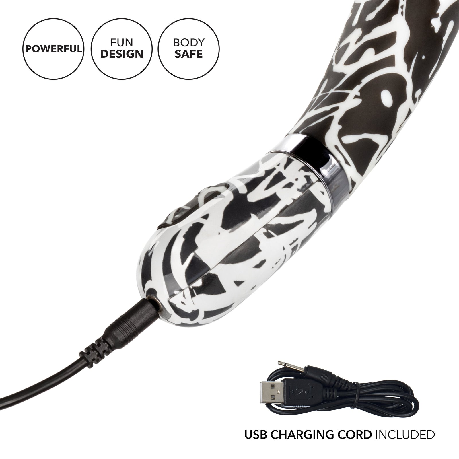Calexotics - Hype Wand G Spot Vibrator (Multicolor) - Multicolor - G Spot Dildo (Vibration) Rechargeable