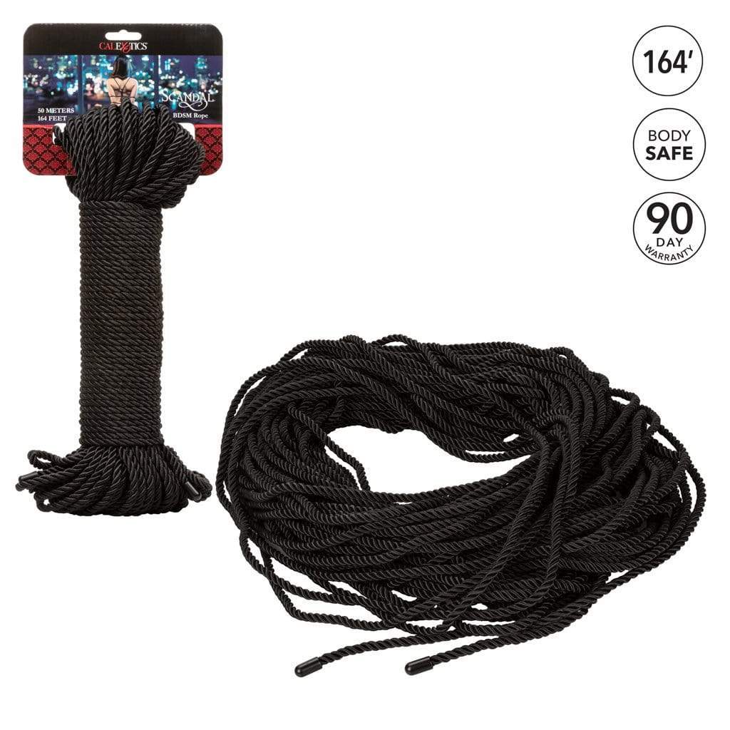 California Exotics - Scandal BDSM Rope 164ft (Black) Rope 716770093608 CherryAffairs