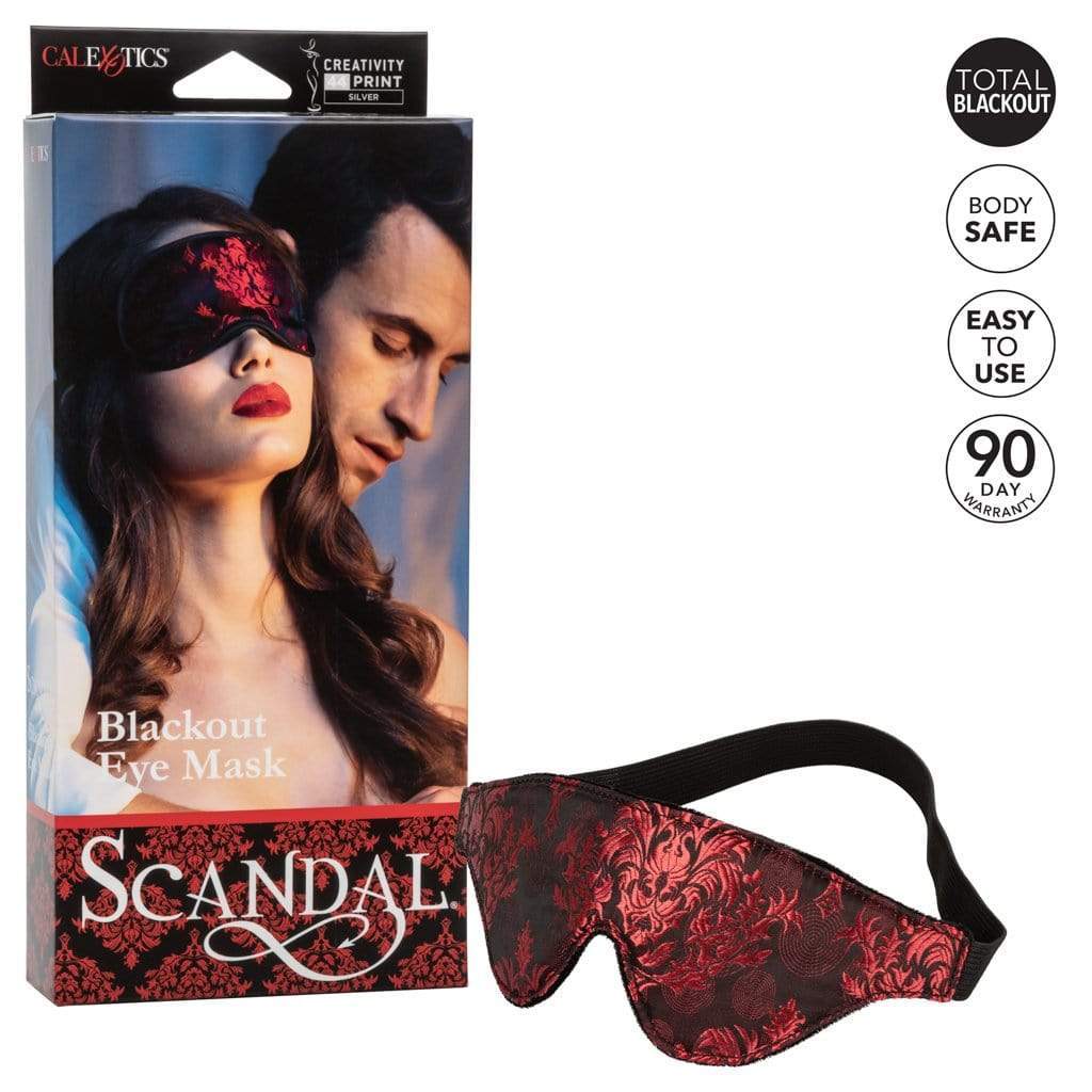 California Exotics - Scandal Blackout Eye Mask (Red) Mask (Blind) 716770093721 CherryAffairs