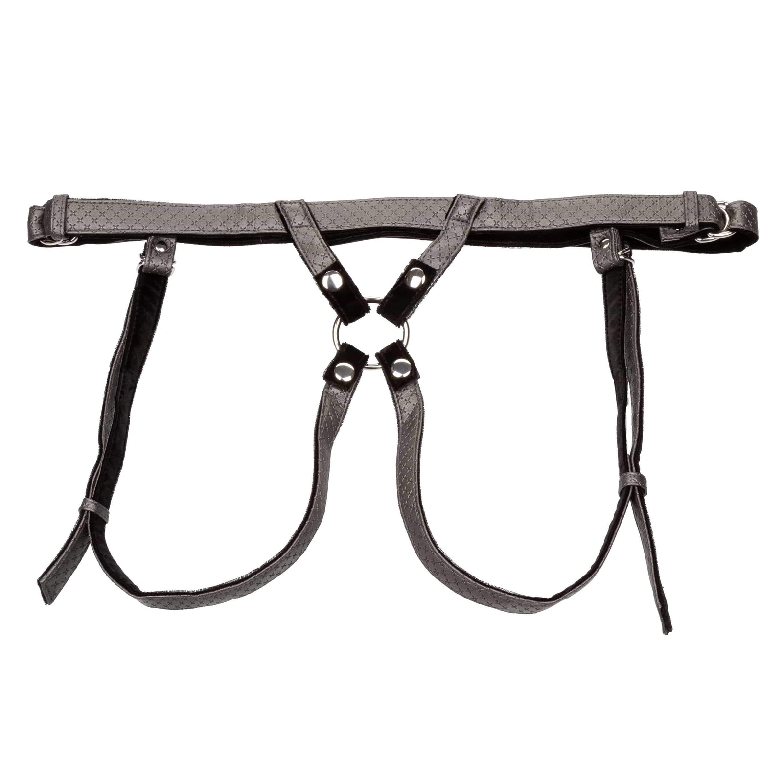 California Exotics - Her Royal Harness The Regal Duchess Strap On (Black) Strap On w/o Dildo 716770094537 CherryAffairs