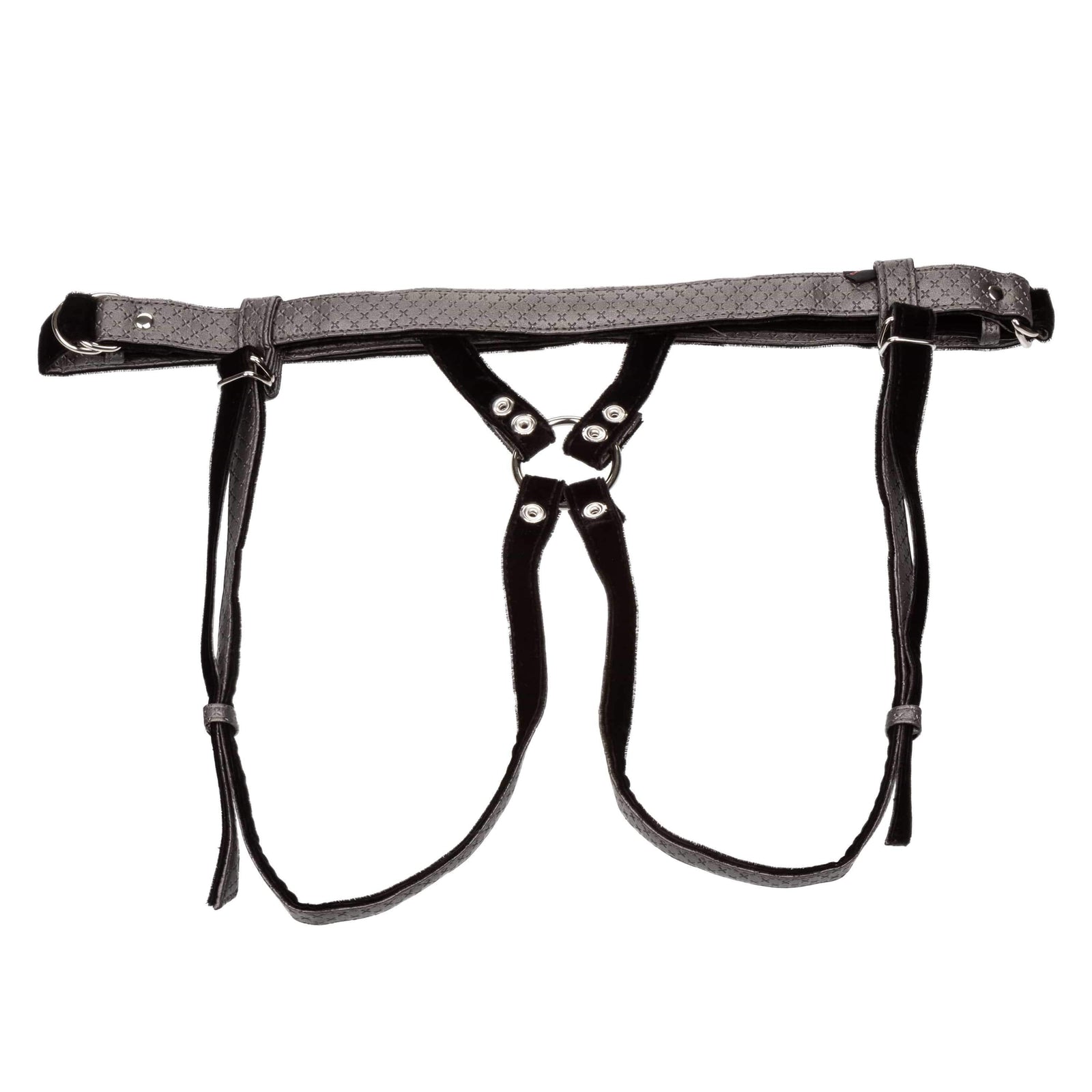 California Exotics - Her Royal Harness The Regal Duchess Strap On (Black) Strap On w/o Dildo 716770094537 CherryAffairs