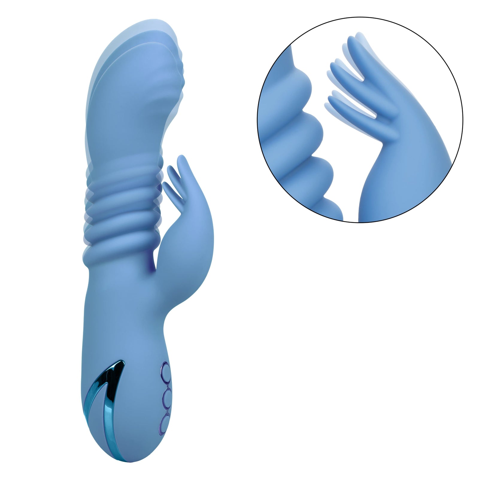 California Exotics - California Dreaming Santa Cruz 'Coaster Rabbit Vibrator (Blue) Rabbit Dildo (Vibration) Rechargeable 716770097910 CherryAffairs
