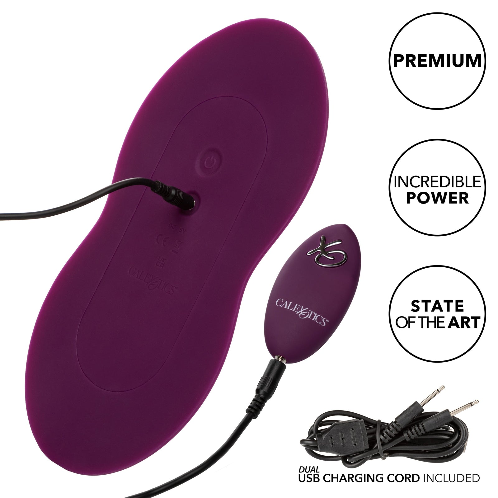 California Exotics - Lust Remote Control Dual Rider Clit Massager (Purple) Clit Massager (Vibration) Rechargeable 716770098405 CherryAffairs