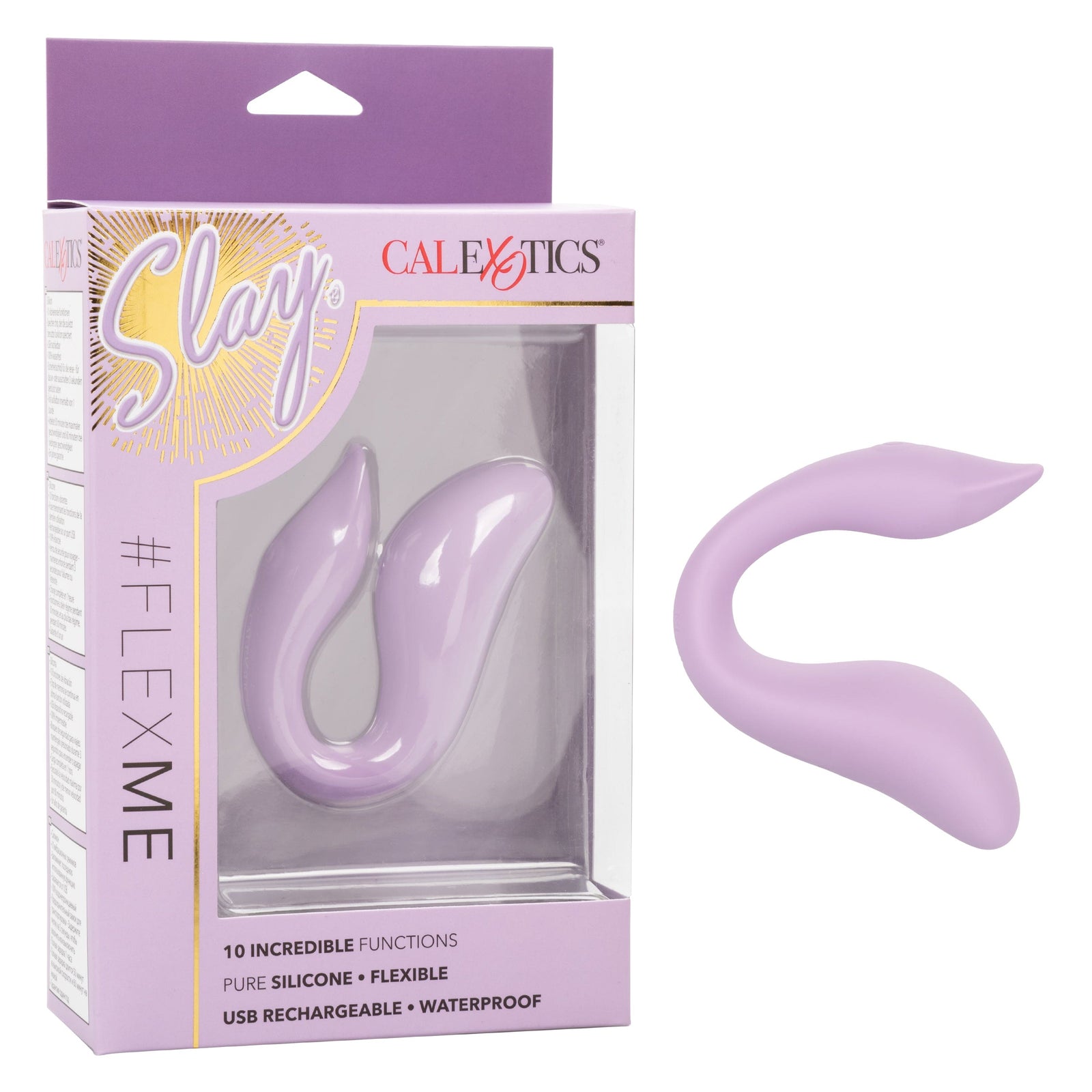 California Exotics - Slay FlexMe Flexible Vibrator (Purple) G Spot Dildo (Vibration) Rechargeable 716770099136 CherryAffairs