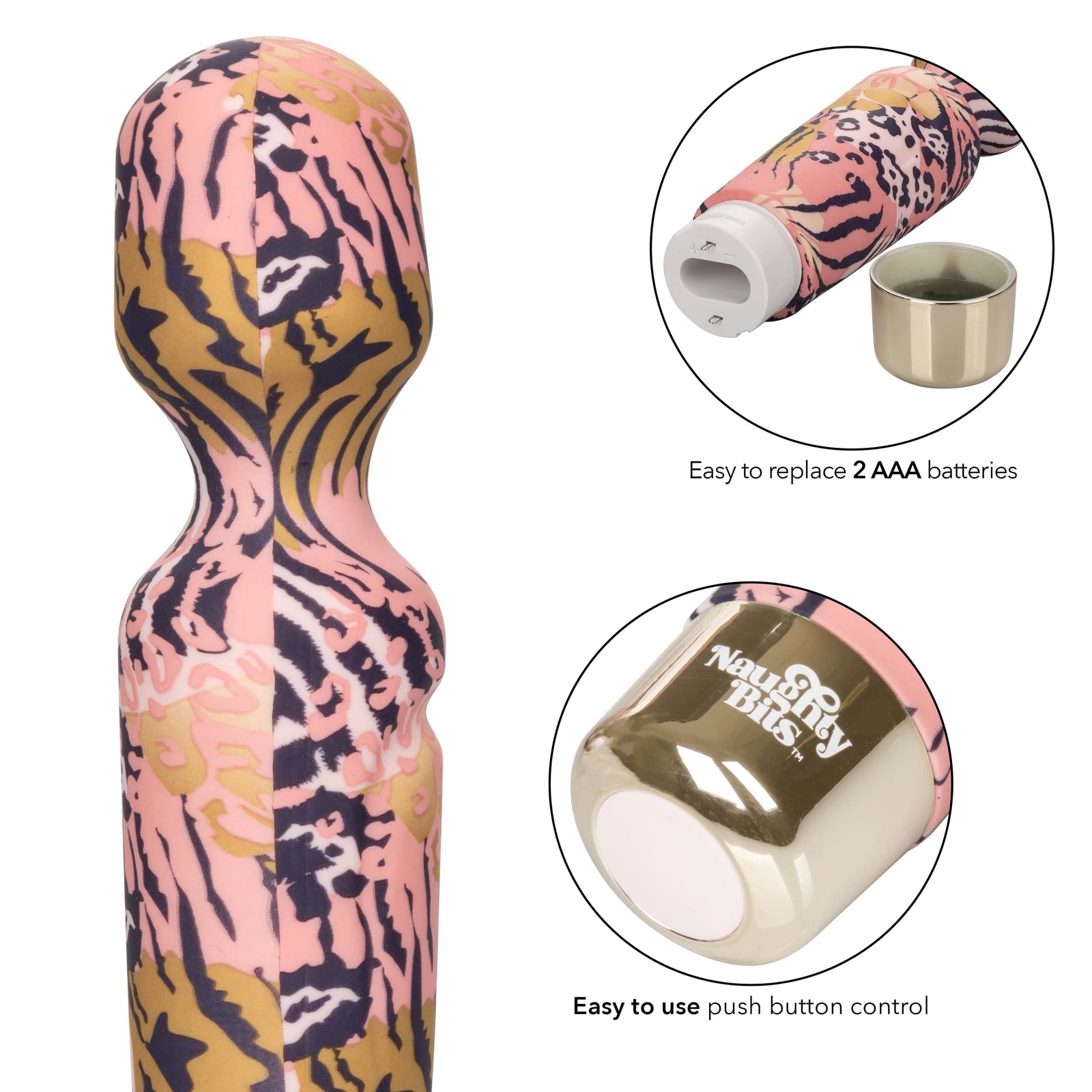 California Exotics - Naughty Bits WTF Wand To Fuck Wand Massager (Multi Colour) Wand Massagers (Vibration) Non Rechargeable 716770101518 CherryAffairs