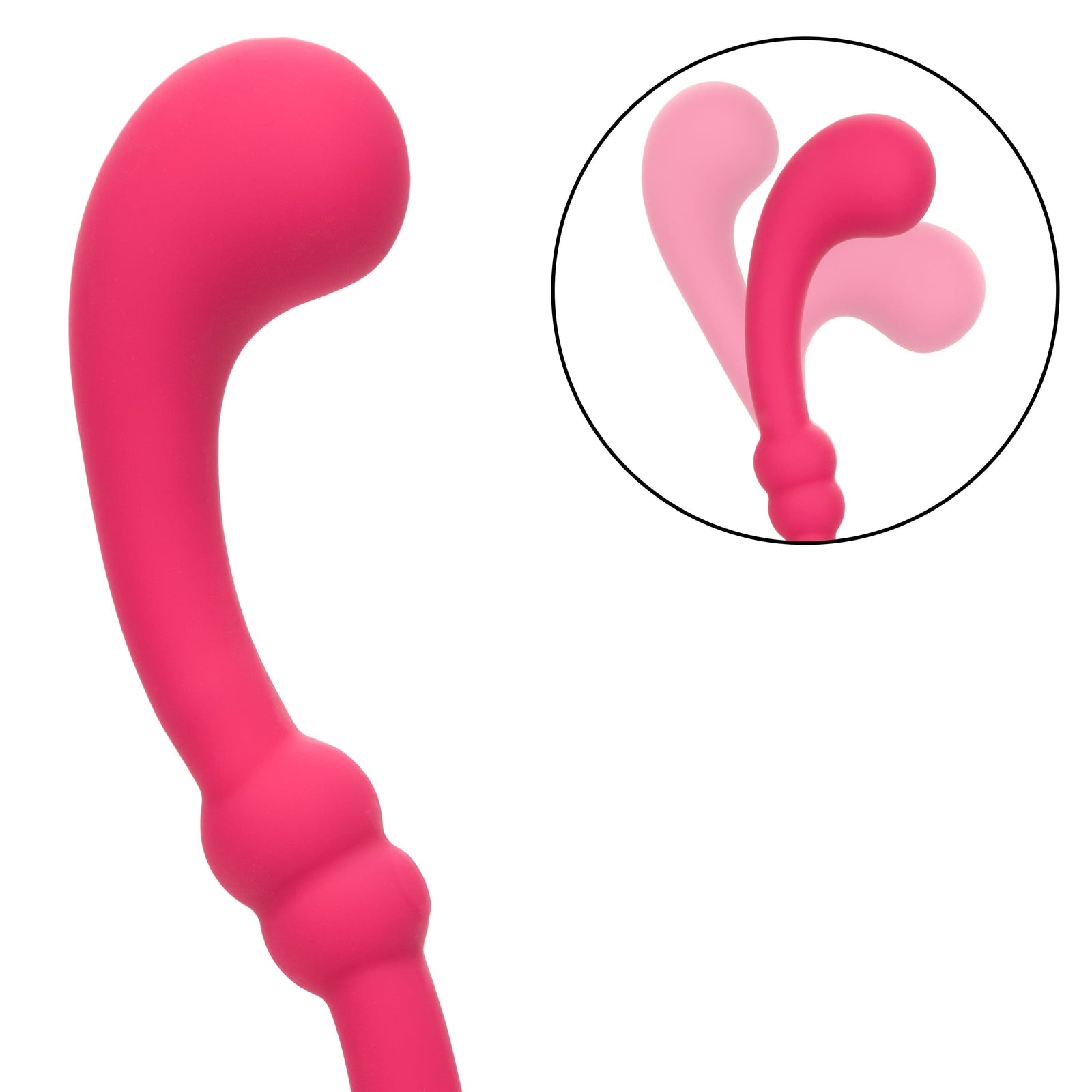 California Exotics - Pretty Little Wands Curvy Flexible G Spot Vibrator (Pink) G Spot Dildo (Vibration) Rechargeable 716770101785 CherryAffairs