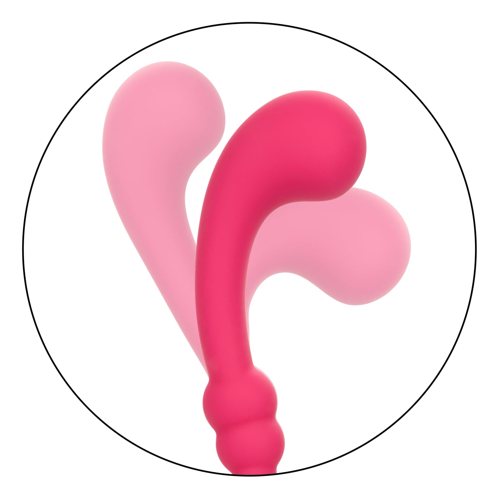 California Exotics - Pretty Little Wands Curvy Flexible G Spot Vibrator (Pink) G Spot Dildo (Vibration) Rechargeable 716770101785 CherryAffairs