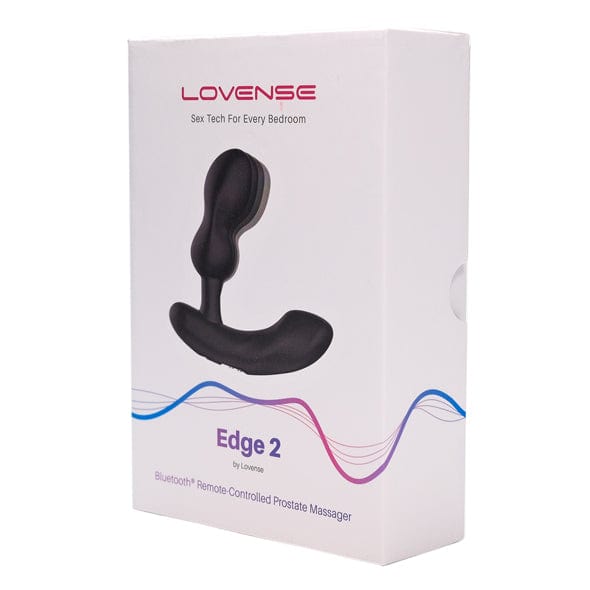 Lovense - Edge 2 App-Controlled Prostate Massager (Black) Prostate Massager (Vibration) Rechargeable 728360599780 CherryAffairs