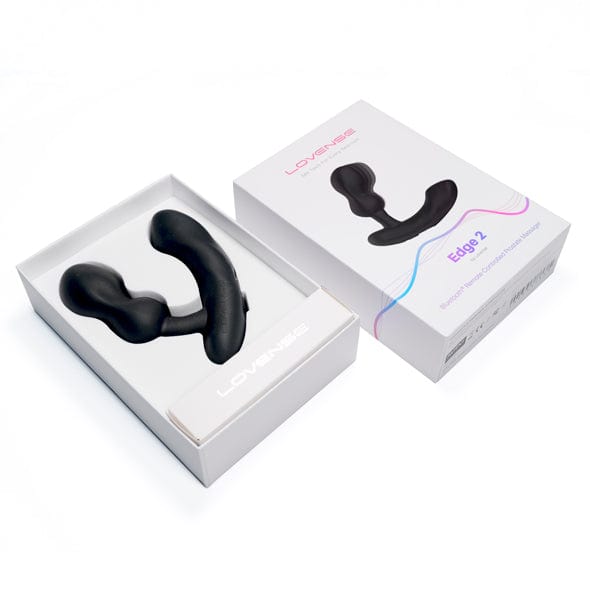 Lovense - Edge 2 App-Controlled Prostate Massager (Black) Prostate Massager (Vibration) Rechargeable 728360599780 CherryAffairs