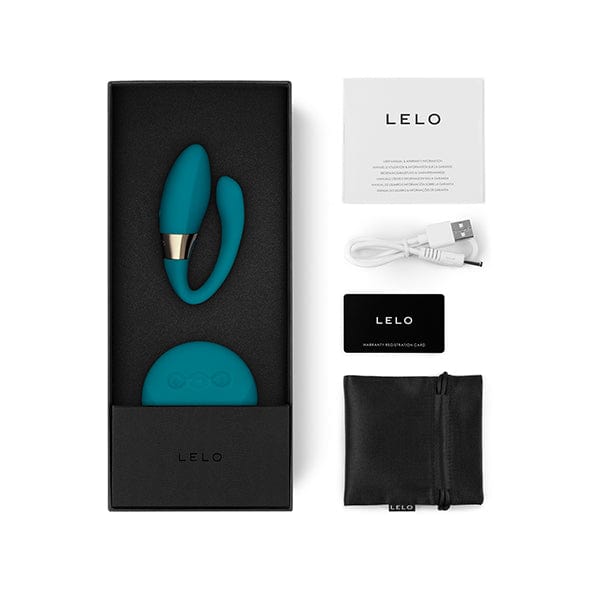 LELO - Tiani Duo Couple's Massager Vibrator (Ocean Blue) Remote Control Couple's Massager (Vibration) Rechargeable 7350075028410 CherryAffairs