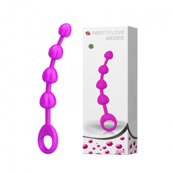 Pretty Love - Beeds Anal Beads (Purple) - Purple - Anal Beads (Non Vibration)