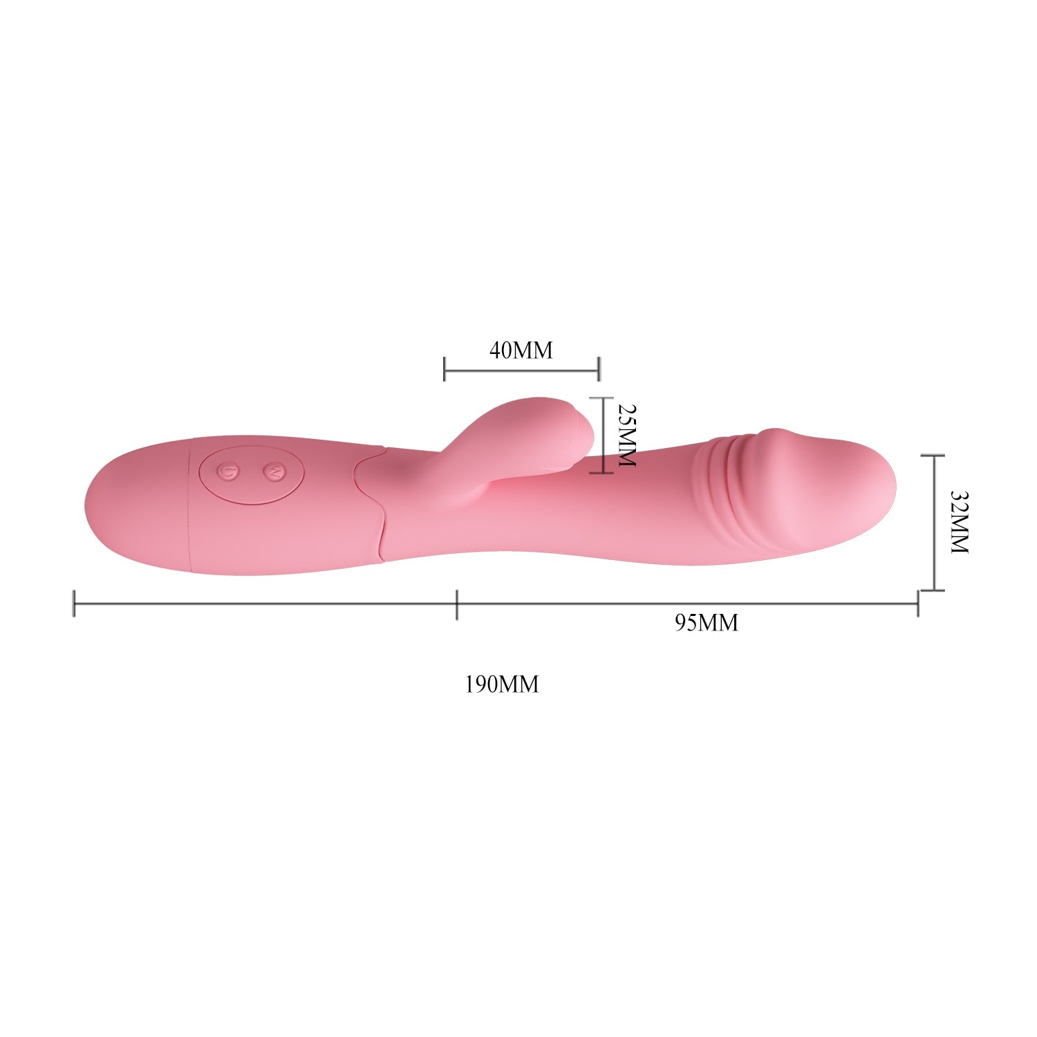 Pretty Love - Snappy Rabbit Vibrator (Pink) - Pink - Rabbit Dildo (Vibration) Rechargeable