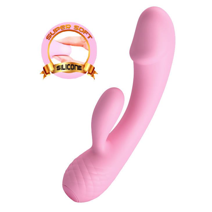 Pretty Love - Ron Flexible Rabbit Vibrator (Pink) - Pink - Rabbit Dildo (Vibration) Rechargeable