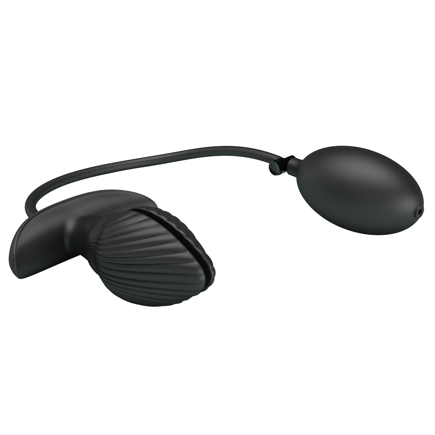 Pretty Love - Manson Vibrating Inflatable Anal Plug (Black) - Black - Expandable Anal Plug (Vibration) Rechargeable